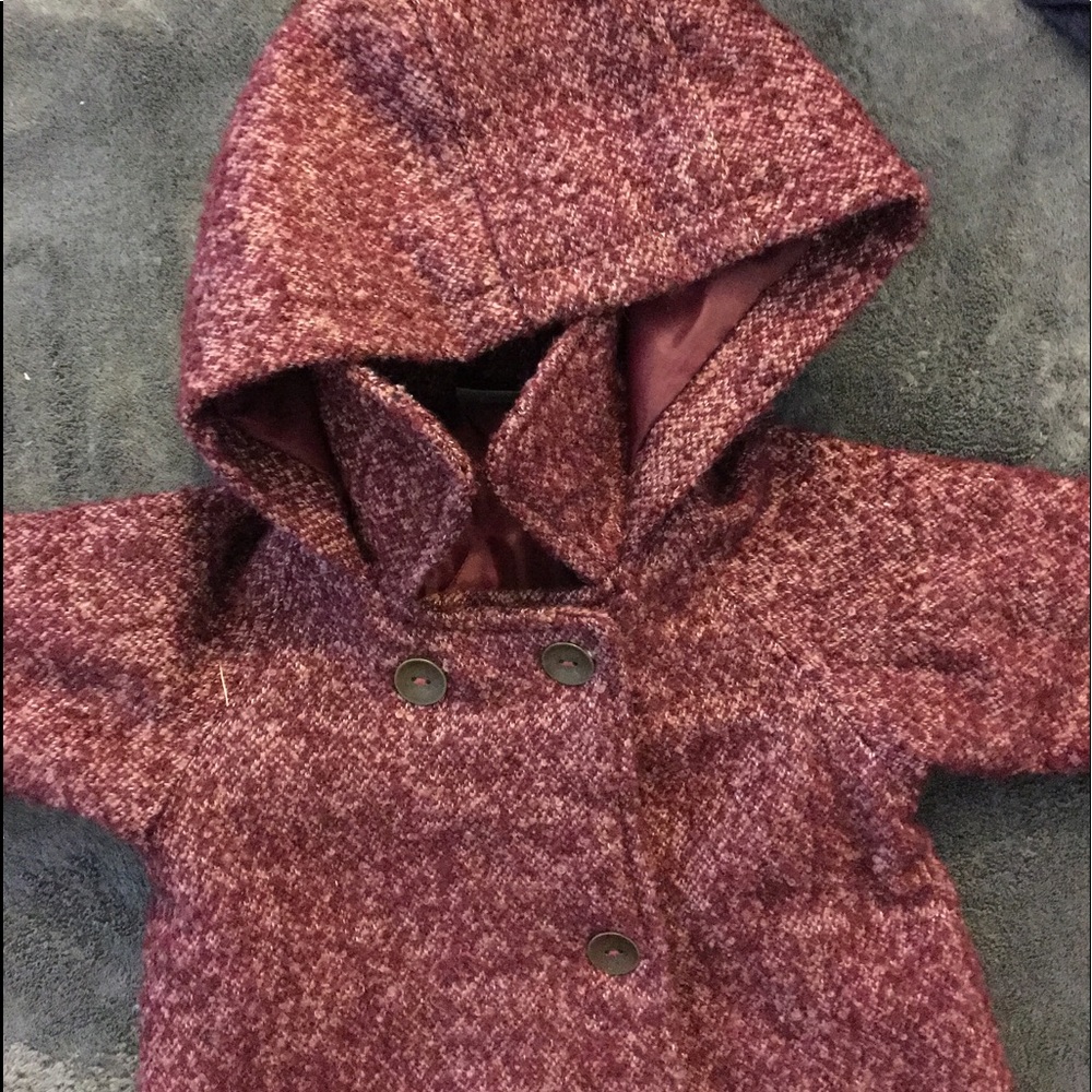 Pea coat with hood